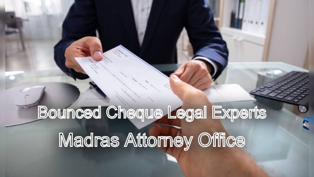 Bounced Cheque Legal Experts in Chennai: Resolve Your Case Today